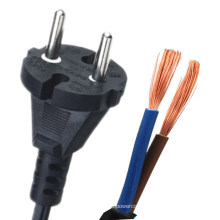 European CEE7/17 2 Round Pin 16A Plug Power Cord